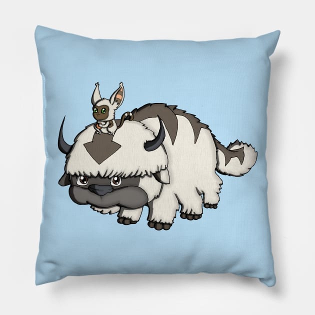 Takeoff Ready Pillow by zacksmithart