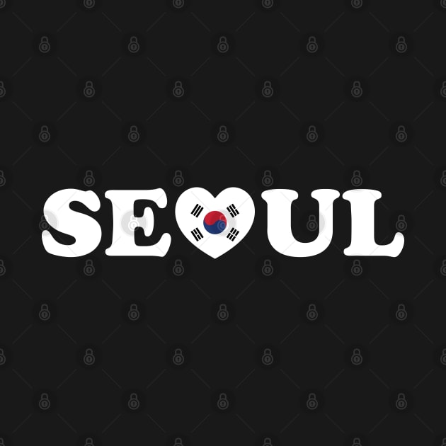 Seoul Love Heart Taegeukgi Flag by tinybiscuits