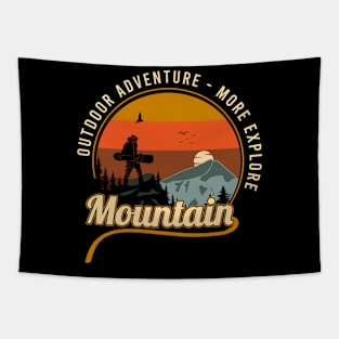 Outdoor Adventure Mountain Tapestry