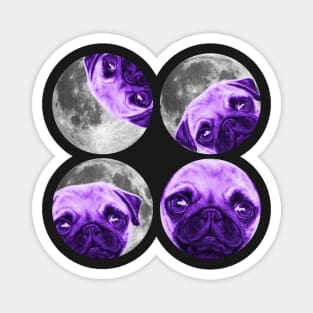 Pug Solar Eclipse Of The Moon Magnet