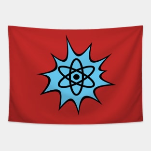 Dynamic Atomic symbol cartoon style science geek gifts Tapestry