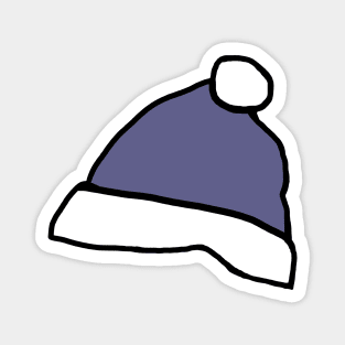 Winter Hats Blue Bobble Graphic Magnet