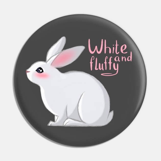 White and fluffy Pin by Vladislava