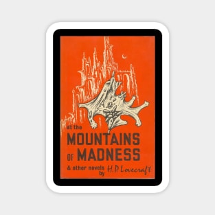 H.P Lovecraft Vintage Book Cover - At the Mountains of Madness Magnet