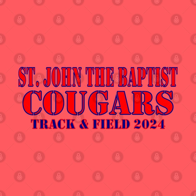 SJB Cougars T&F 2024 by Woodys Designs