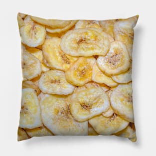 Banana Chips Snack Photograph Pillow