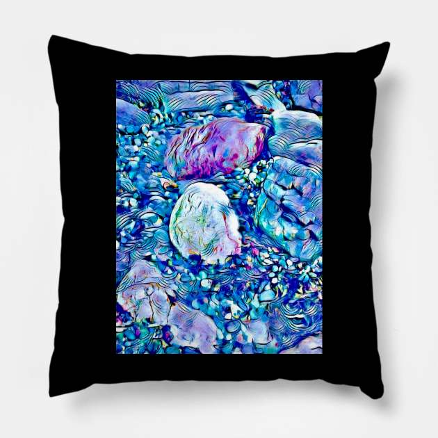 Sea Rocks Pillow by StewStudio