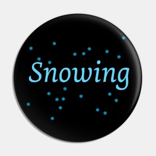 Snow falling Pin