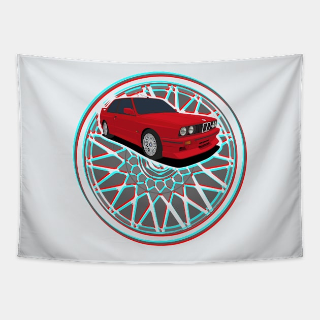 E30 M3 Tapestry by AutomotiveArt