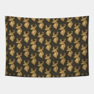 Deer Head Pattern Tapestry