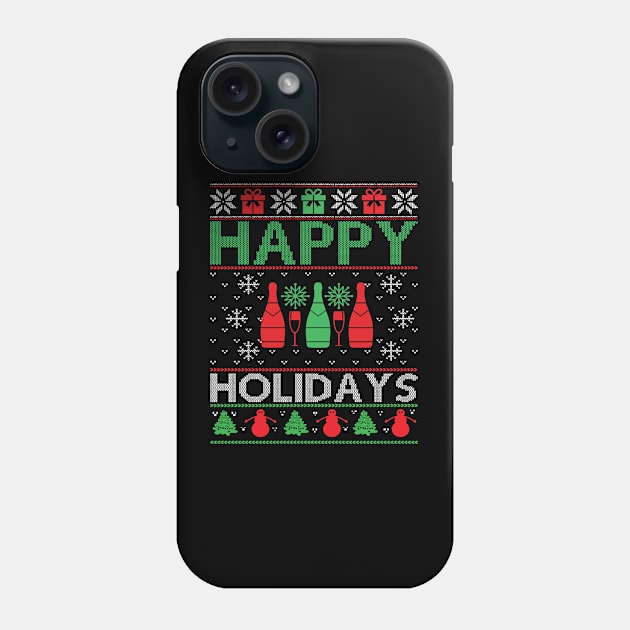 happy holidays Phone Case by MZeeDesigns