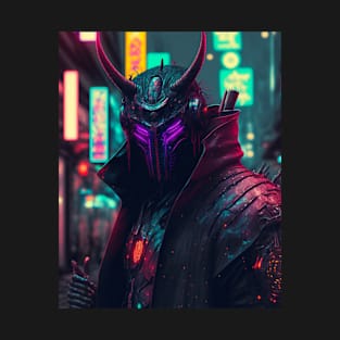 Samurai in cyberpunk style T-Shirt