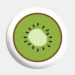 Simple cute modern Kiwi Fruit Illustration Pin