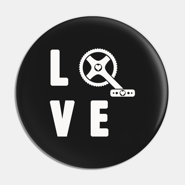 Love Cycling Pin by bullshirter