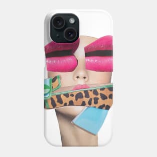 Pink Lips Face Phone Case