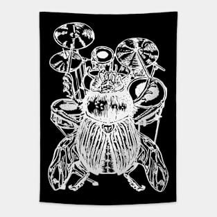 SEEMBO Beetle Playing Drums Drummer Drumming Musician Band Tapestry