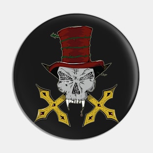 Vampire Skull Pin