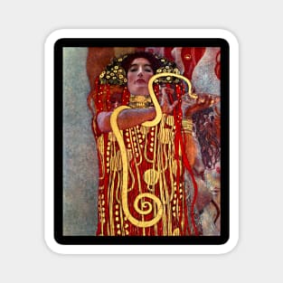 High Resolution Enhanced Gustav Klimt Medicine Hygieia 1907 Magnet