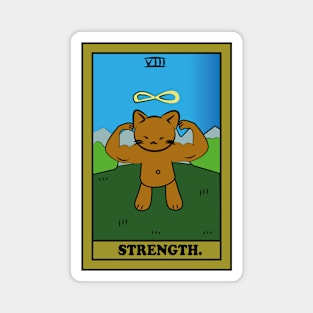 TAROT CARDS | STRENGTH. | CAT Magnet