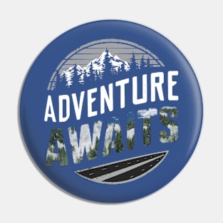 Adventure Awaits hiking Pin