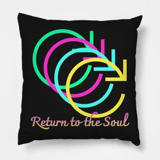 Return to the Soul,fluorescent color,arrow Pillow