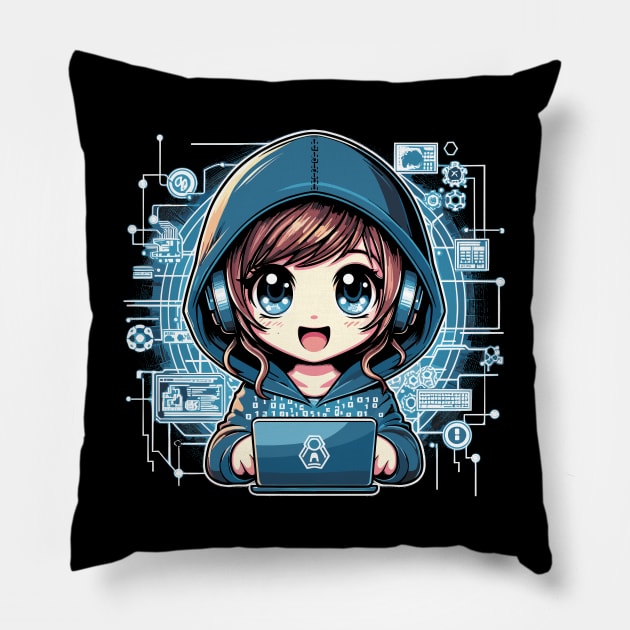 Future Coders Pillow by Cutetopia