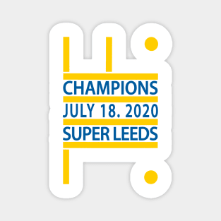 Leeds Champions Magnet