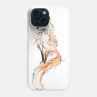 Fox - oil painting Phone Case