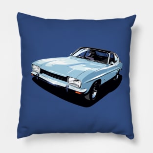 British Ford Capri in blue Pillow