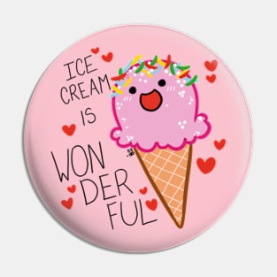 Ice Cream is Wondeful Pin