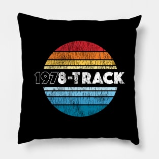 1978-Track - Vintage Retro Seventies Sunset Pillow