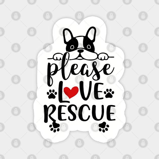 Please Love Rescue Magnet by boufart