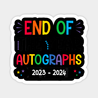 End Of The Year Autographs 2023/2024 Last Day of School Magnet