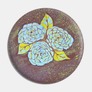 Abstract floral painted design Pin