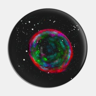 Super Red Space Bubble Pin