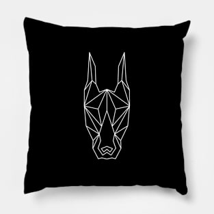 Doberman Polygon Pillow