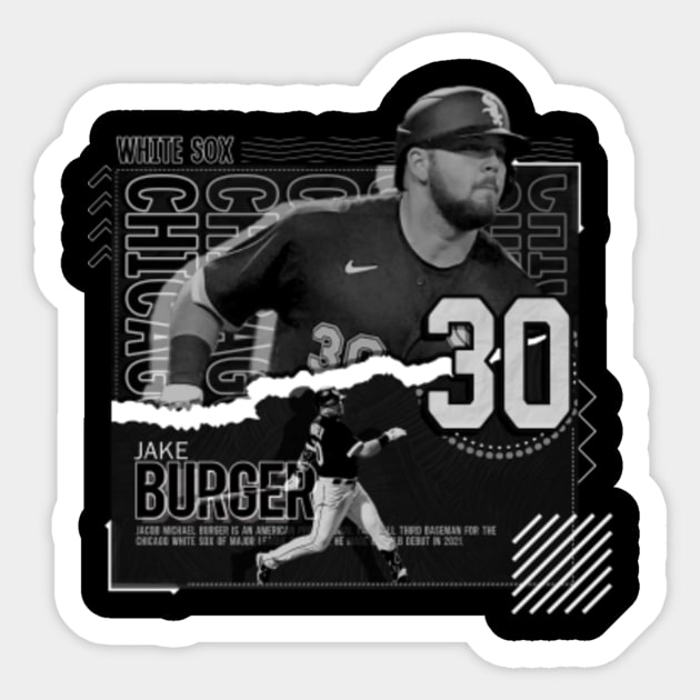 Jake Burger Baseball Paper Poster White Sox