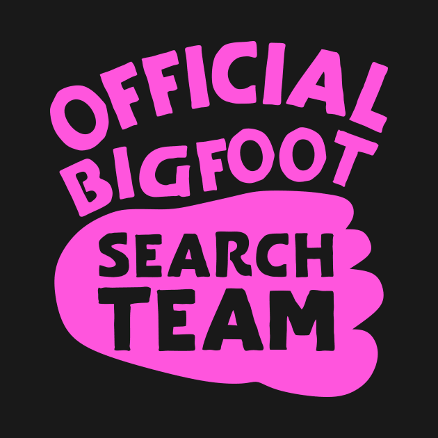 Official Bigfoot Search Team by colorsplash