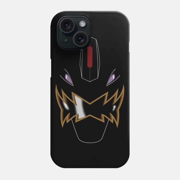 PR Dino Thunder Black Ranger Visor Phone Case by mavgagliano