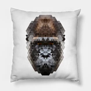 Minimalist Geometric Stylized Animals - Gorilla Pillow