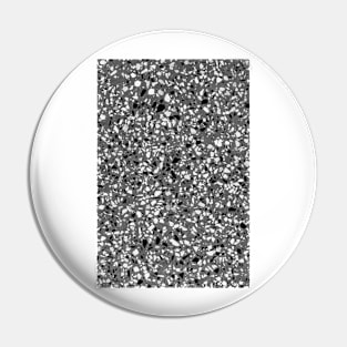 Dark Grey Monochrome Speckles Pin