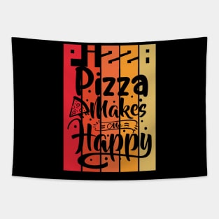 Pizza makes me happy Tapestry