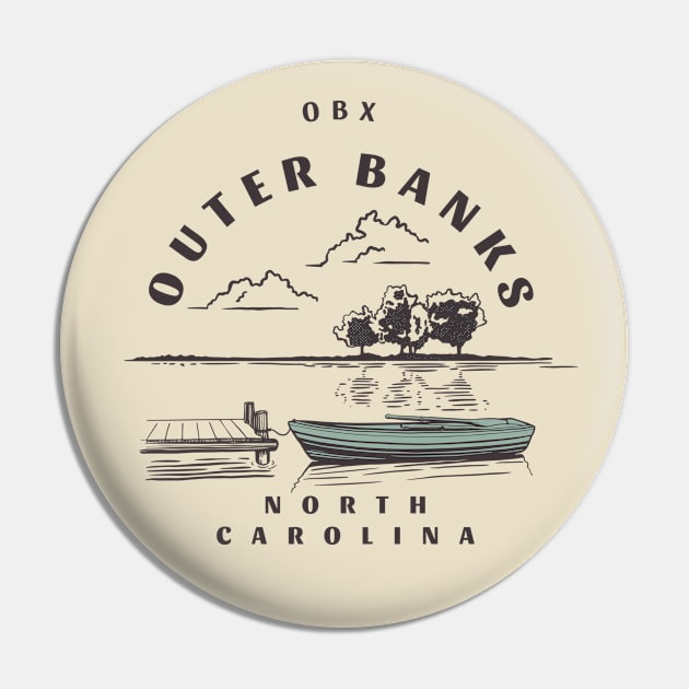 Outer Banks Fishing Trip Vacation Pin by BackintheDayShirts