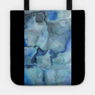 Fluid Blue Abstract Painting Tote