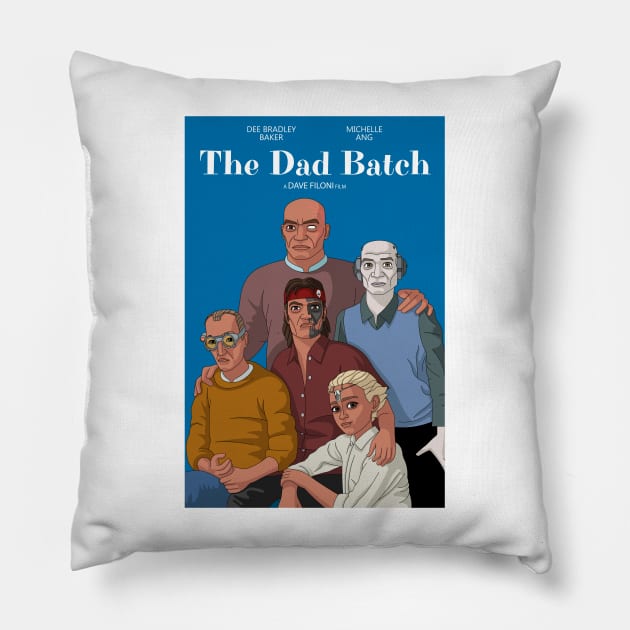 The Dad Batch Pillow by wearethemetrons