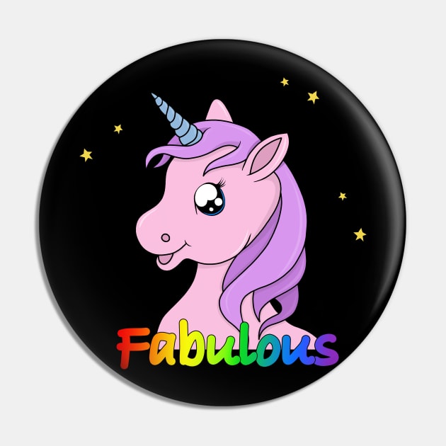 Fabulous Unicorn Pin by valentinahramov