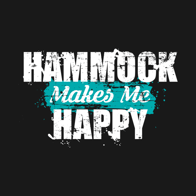 Hammock Makes Me Happy Hammock Gift Hammocking by TheTeeBee