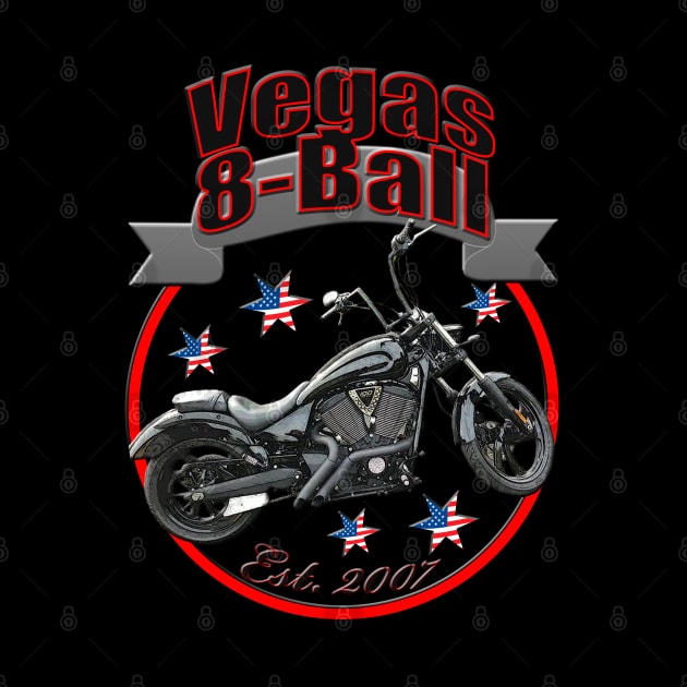 Vegas 8-Ball U.S.A. Star Motorcycle by DroolingBullyKustoms