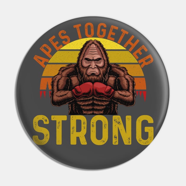 Apes Together Strong Pin by Seaside Designs