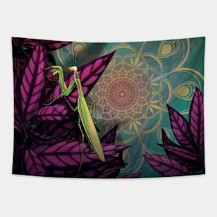 Praying Mantis Tapestry